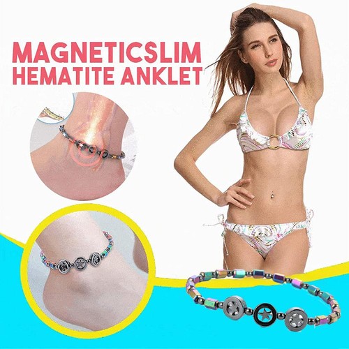 2pcs magnetic slim hematite - ­2pcs,