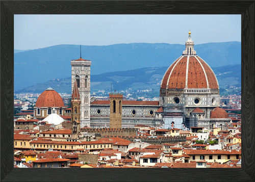 Florence city view - view, framed