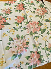 Yellow Floral Barkcloth