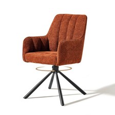 1PC Swivel Linen Dining Chairs