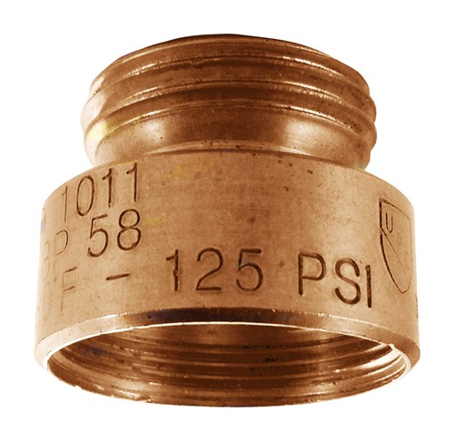 Arrowhead brass fine threaded - brass,