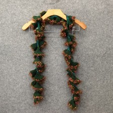 Wool Knit Scarf Womens Green