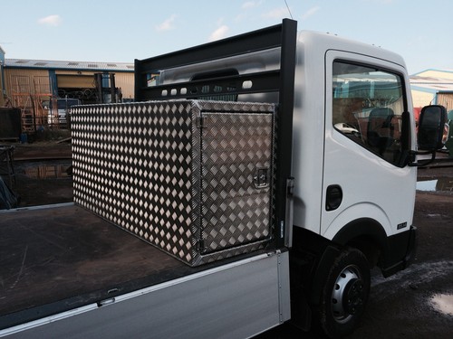 Large aluminium alloy tool box - aluminium,