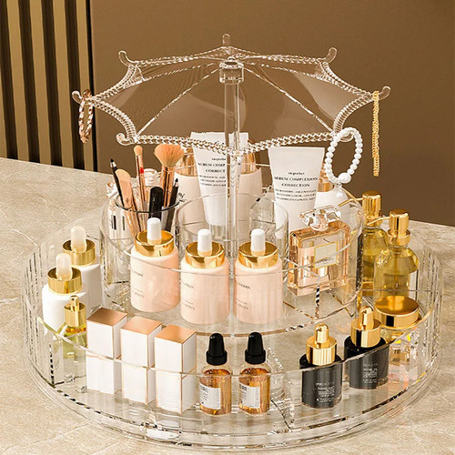 Rotating makeup organiser - rotating,
