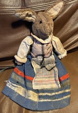 Vintage mohair clothed rabbit bunny Antique Soft Toy