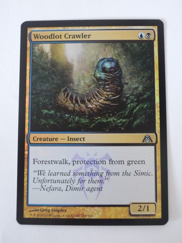 Mtg foil woodlot crawler - woodlot,