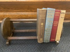 Vintage MCM Wood Book Rack