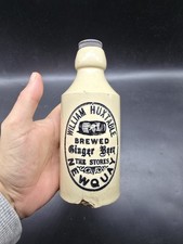Antique Cornish Ginger Beer Bottle William Huxtable Newquay Cornwall
