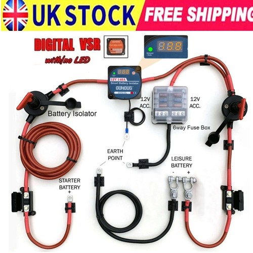 Split charge relay kit starter - relay,