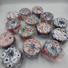 14 Floral Storage Tins Job Lot