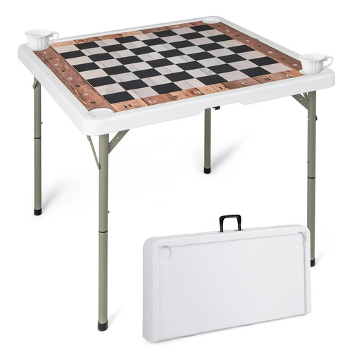 Folding chess table - folding,