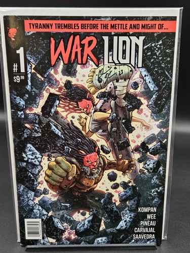War lion signed - war, kompan