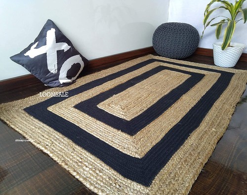 Rug 100 jute - 100%, braided