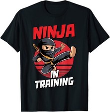Ninja In Training Party Costume Warrior T Shirt