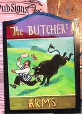 THE BUTCHERs ARMS board bar