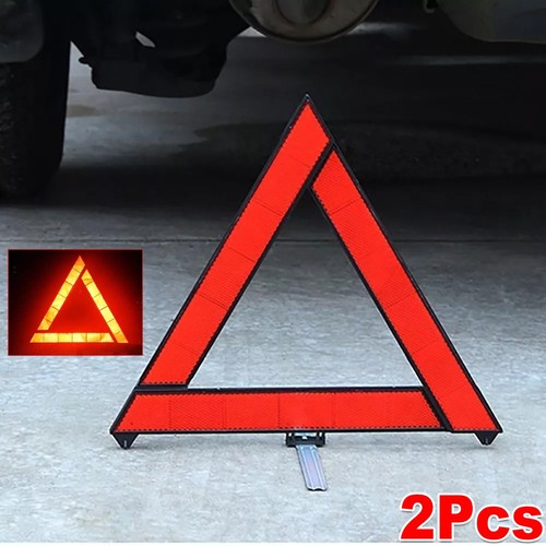 Large warning car triangle - warning,