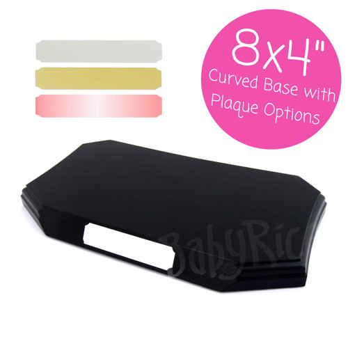 Black display plinth base 8x4 - black,