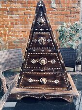 Vintage Middle Eastern Syrian Pyramid Chest of Drawers Mother of Pearl Inlay