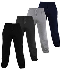 MEN'S FLEECE JOGGING ELASTICATED CUFFED TROUSERS