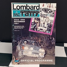 1981 LOMBARD RAC RALLY GB WRC