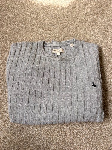 Jack wills men grey cable - jack, men's