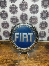 Blue Fiat car badge emblem