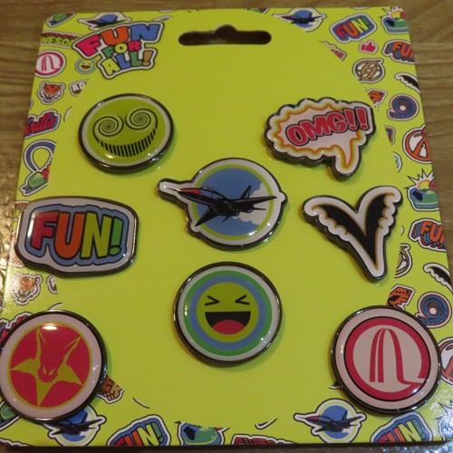 Fun for all pin badge - fun,