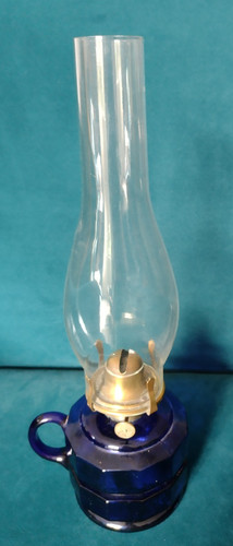 Antique vintage blue glass - blue,