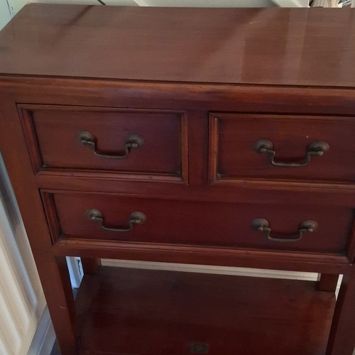 Dark wood bedside - dark, 3