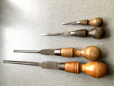 Vintage Wooden Handled slotted