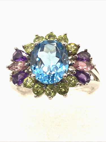 Size exquisite blue topaz - 12,