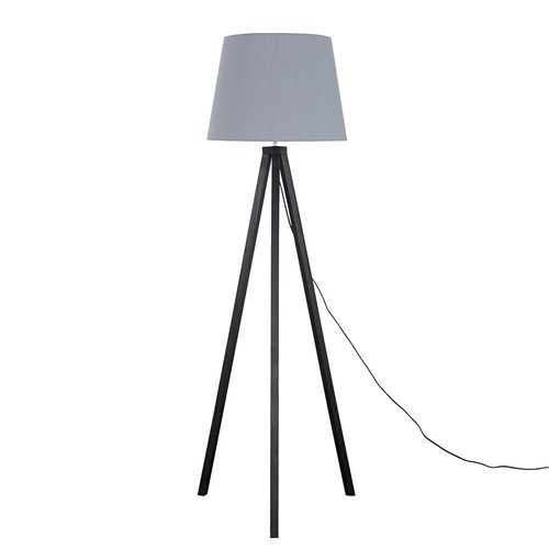 Tripod floor lamp black wood - tripod,