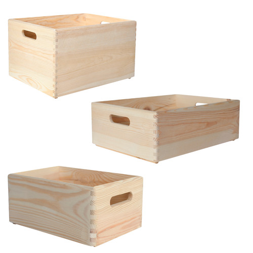 Wooden crates with handles - handles, 3