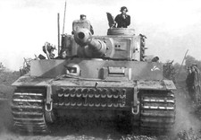 German Panzer in Action in