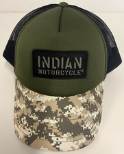 Indian Motorcycle  Foam/ Mesh Cap Black/Khaki  One Size