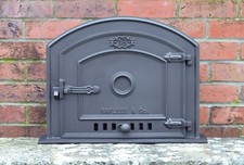 58.5 x 43.5 cm cast iron fire door clay bread oven doors pizza stove smoke house