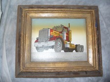 Semi big rig truck painting - semi,