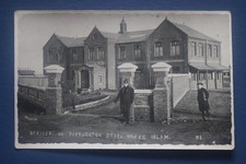 Partington Steel Works Offices Irlam photograph postcard c1910's