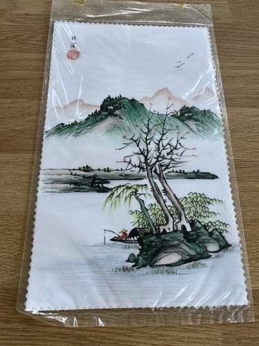 Vintage hand painted silk - hand,