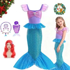 Girls Kids Ariel Mermaid