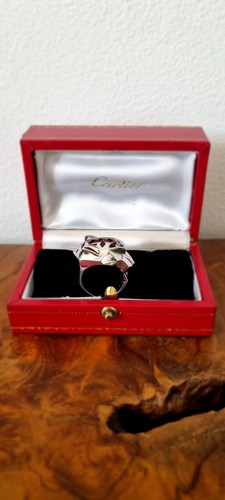 Cartier panthere ring white - -,