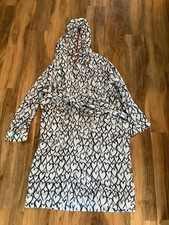 Joules Size S/m White Heart Design Dressing Gown 