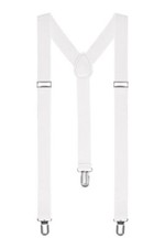 ADJUSTABLE BRACES MENS WOMENS UNISEX TROUSER ELASTIC Y-BACK SUSPENDERS CLIPON UK