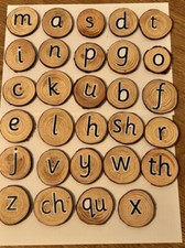 30x Wood Slices Wooden Round Log Discs Circles 5-6cm Art Craft Wedding Christmas