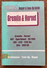 AMC Hornet GREMLIN Workshop Manual Shop Manual PARTS V8 SST SC 360 WAYNES WORLD