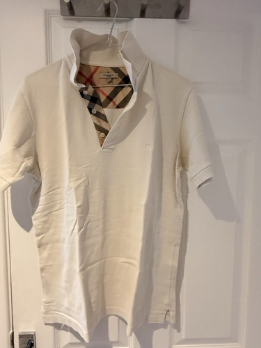 Burberry london white polo - burberry,