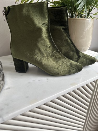Ladies green ankle cowboy - ladies,