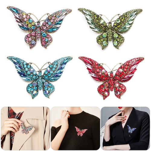 Colorful crystal butterfly - crystal,