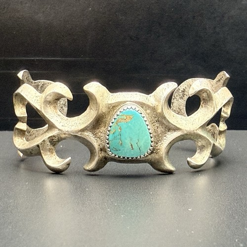 Native american sand cast cuff - native,