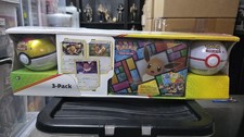 costco pokemon collector 3 pack treasure chest tin sealed box